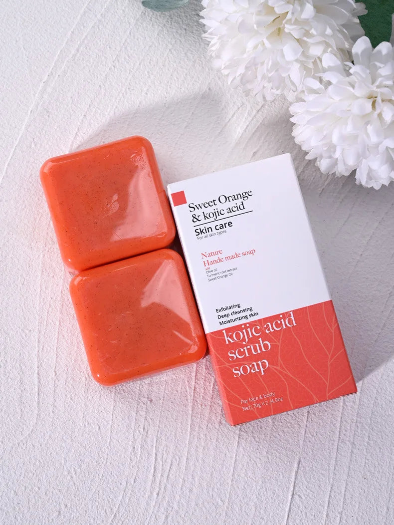 Kojic Acid & Sweet Orange and Apricot  Scrub Soap 140g